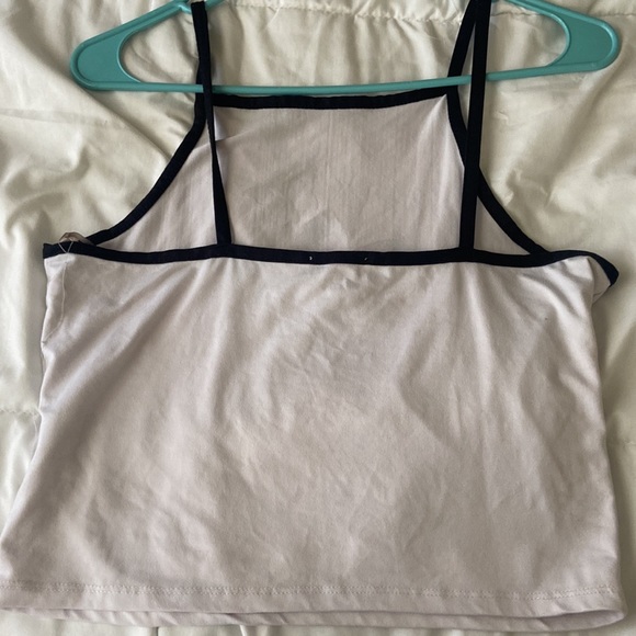 A large sized white butterfly tank top. - Picture 2 of 4